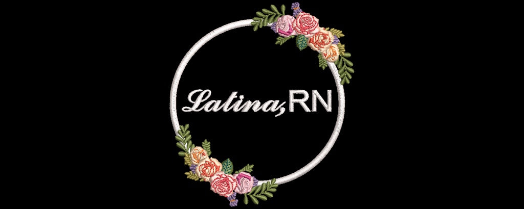 Floral Latina, RN Crew Neck Sweatshirt